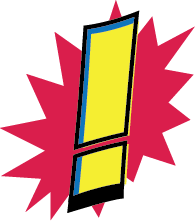 Exclamation point logo